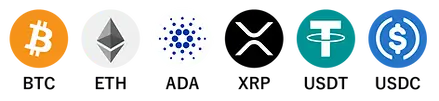 BTC ETH ADA XRP USOT USDC